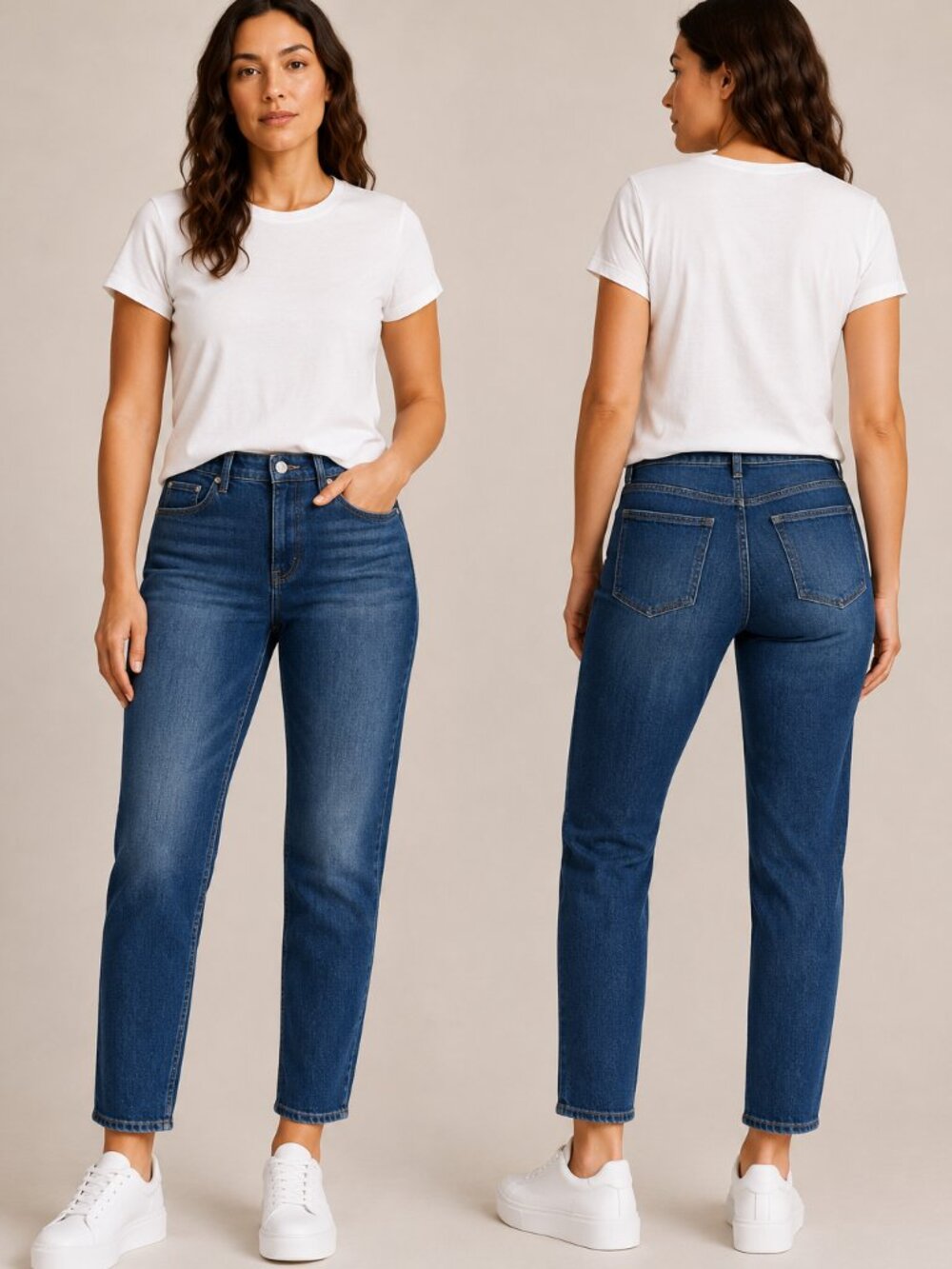 RAG & BONE Maya High-Rise Slim Jean Jasper Mid Indigo Size 31 NWT